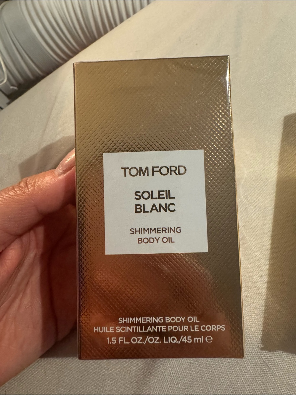 Tom Ford Soleil Blanc Shimmering Body Oil - Metallic Gold Box 1.5 FL OZ